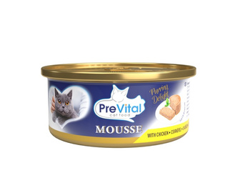 PreVital mini puszka - Mus dla dorosłych kotów z kurczakiem 85g