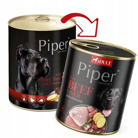Mokra karma dla psa Piper Animals MIX SMAKÓW 30x800g