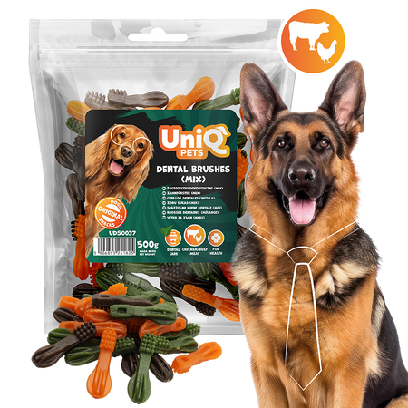 Przysmak Uniq Pets 500 g Szczoteczki Denty mix