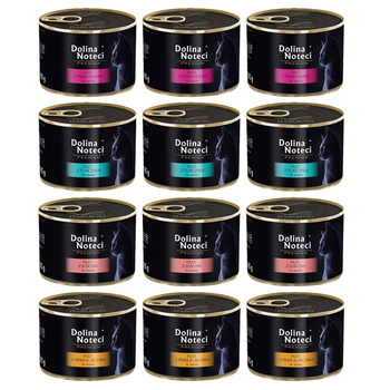 Dolina Noteci Filet Mix smaków  mokra karma dla kota 12x185g