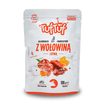 TUF-TUF Saszetka 500 g Mokra karma dla psa Mielonka Wołowina