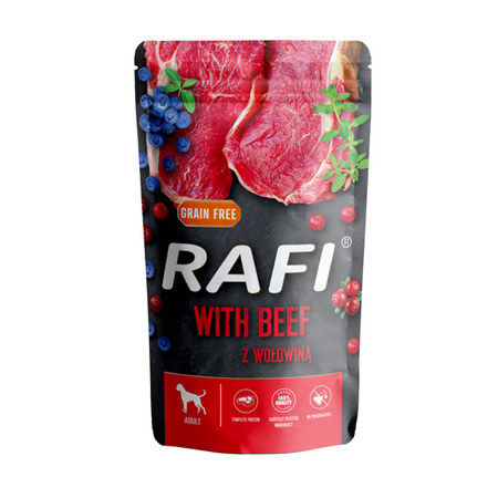RAFI PREMIUM Mix smaków mokra karma dla psa 36x500g