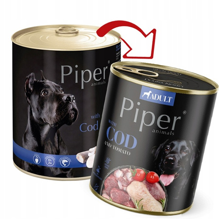 Mokra karma dla psa Piper Animals MIX SMAKÓW 30x800g