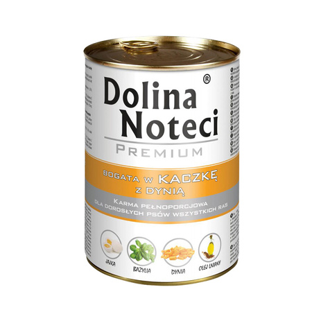 Dolina Noteci Premium Bogata w Kaczkę mokra karma dla psa 400g