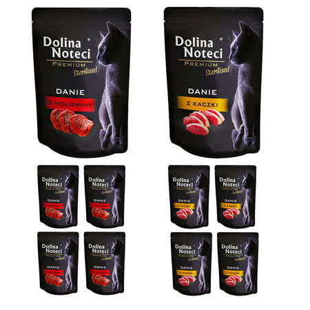 Dolina Noteci DANIE  Mix smaków mokra karma dla kota 10x85g sterylizowany