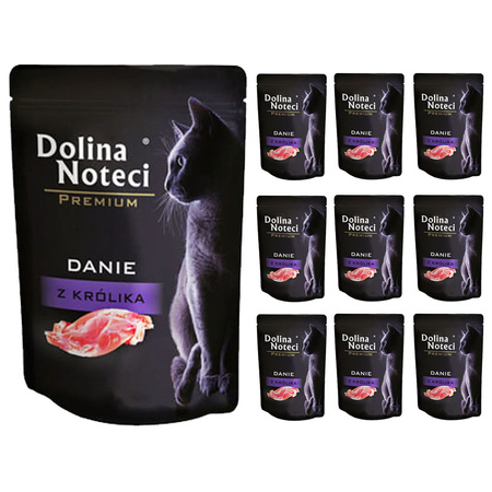 Dolina Noteci DANIE KRÓLIK mokra karma dla kota 10x85g