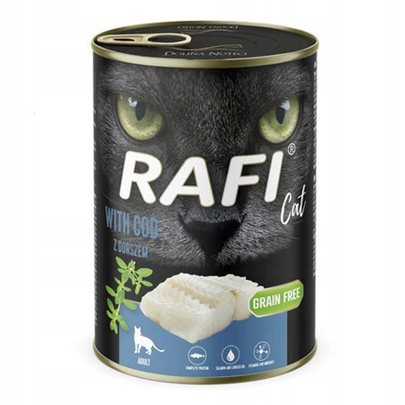 RAFI KOT 400 g PASZTET mokra karma dla kota z Dorszem