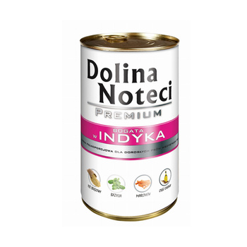 Dolina Noteci Premium Bogata w Indyka mokra karma dla psa 400g