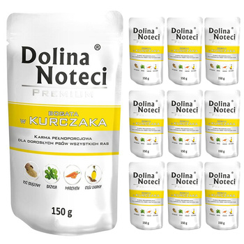 Dolina Noteci Premium KURCZAK mokra karma dla psa 10x150g