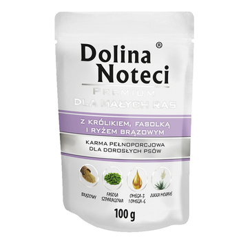 Dolina Noteci Małe Rasy 100g mokra karma dla psa  z Królikiem