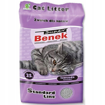 Super Benek 25l żwirek lawenda