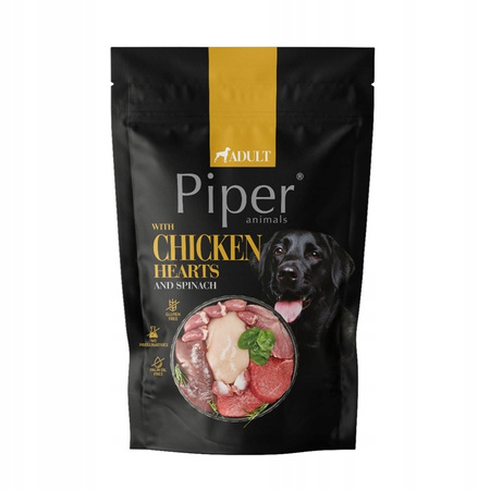 Piper 500 g mokra karma dla psa Serca kurczaka i szpinak