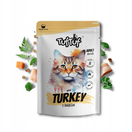 TUF TUF KOT 100 g mokra karma dla kota z Indykiem