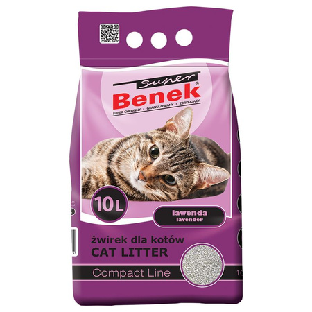 Super Benek 10l żwirek compact zapach lawenda