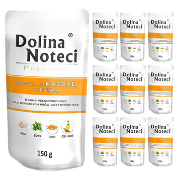 Dolina Noteci Premium KACZKA mokra karma dla psa 10x150g