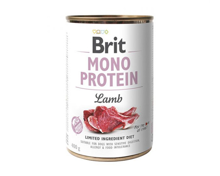 Brit MONO PROTEIN mokra karma dla psa Lamb 12x400g