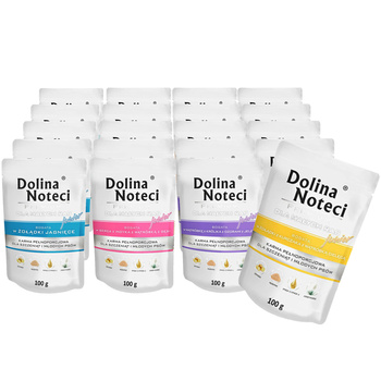Dolina Noteci Junior Małe Rasy Mix smaków mokra karma dla psa 20x100g