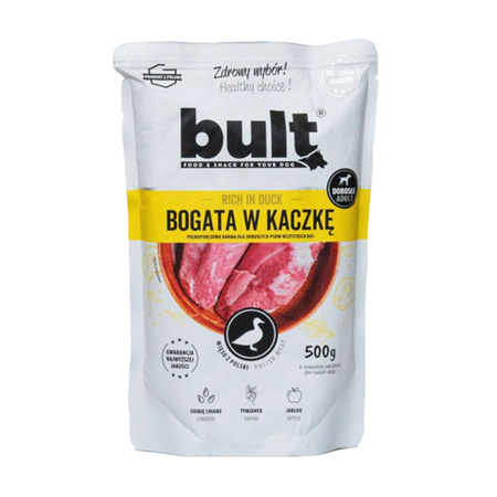 BULT Saszetka 500 g Mokra karma dla psa Bogata w Kaczkę
