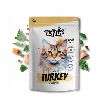 TUF TUF KOT 100 g mokra karma dla kota z Indykiem