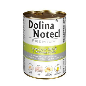 Dolina Noteci Premium Bogata w Gęś mokra karma dla psa 400g