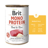Brit MONO PROTEIN mokra karma dla psa Beef Rice 12x400g