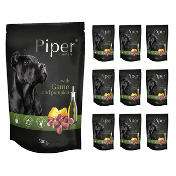 Piper z dziczyzną i dynią mokra karma dla psa 10x500g