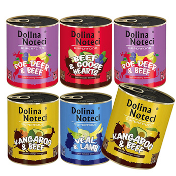 DOLINA NOTECI SUPERFOOD MIX SMAKÓW mokra karma dla psa  6x800g