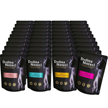 Dolina Noteci FILET Mix smaków mokra karma dla kota 40x85g