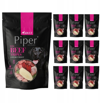 Piper z Żołądkami wołowymi mokra karma dla psa  10x500g