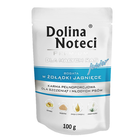 Dolina Noteci Junior Małe Rasy Mix smaków mokra karma dla psa  40x100g