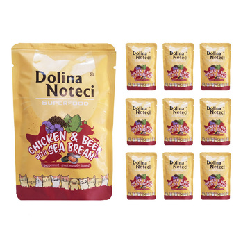 Dolina Noteci Superfood KURCZAK WOŁOWINA mokra karma dla kota 10x85g