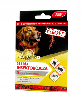 Pchełka TickOFF Obroża Insektobójcza dla psa 65 cm