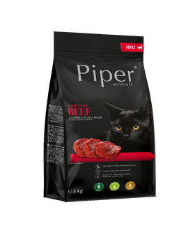 Piper Kot 3 kg z Wołowiną sucha karma dla kota