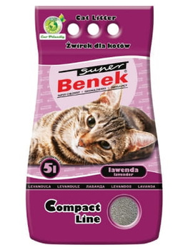 Super Benek 5l  żwirek compact zapach lawenda