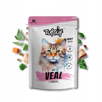 TUF-TUF KOT 100 g mokra karma dla kota z Cielęciną