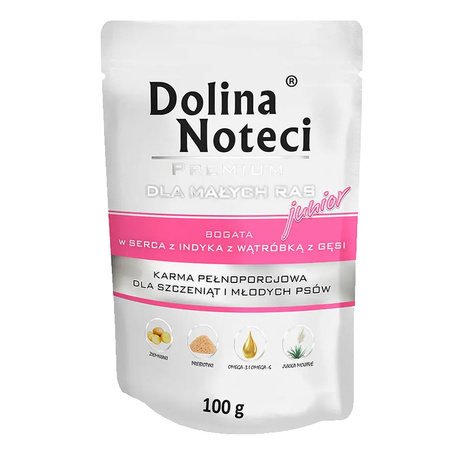 Dolina Noteci Junior Małe Rasy Mix smaków mokra karma dla psa  40x100g