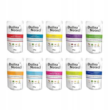 Dolina Noteci Premium saszetka MIX SMAKÓW mokra karma dla psa  30x150g