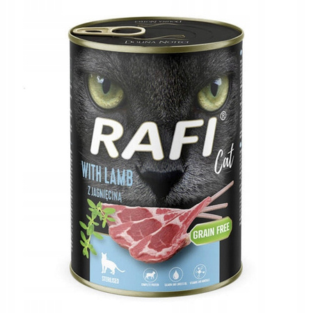 RAFI KOT 400 g PASZTET Stery.z Jagnięciną mokra karma dla kota