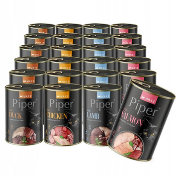 Piper Animals  mokra karma dla kota MIX SMAKÓW 24x400g