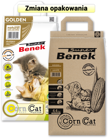 Super Benek Corn Cat Golden 7l żwirek 