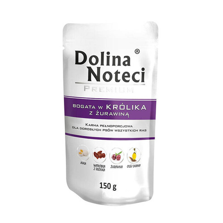 Dolina Noteci Bogata w Królika mokra karma dla psa 150g
