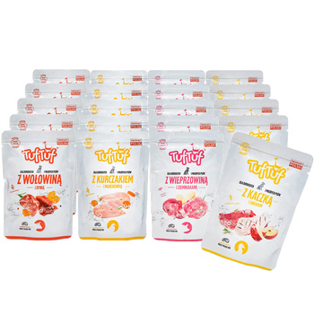 TUF TUF mokra karma dla psa Mix smaków 20x100g