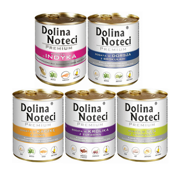 Dolina Noteci Premium MIX SMAKÓW mokra karma dla psa  Zestaw 30x800g