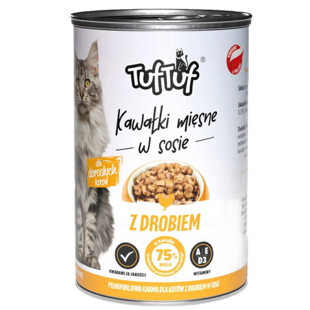 TUF TUF Karma dla kota kawałki w sosie 24x415g