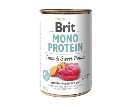 Brit MONO PROTEIN Tuna Sweet Potato mokra karma dla psa12x400g