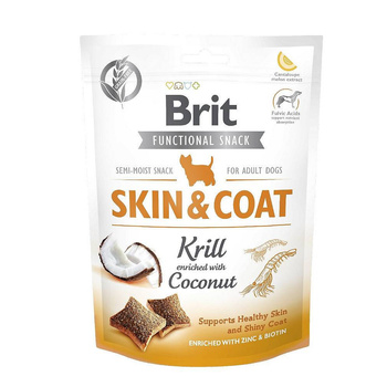 Brit FUNCT. SNACK Skin & Coat Krill 150 g