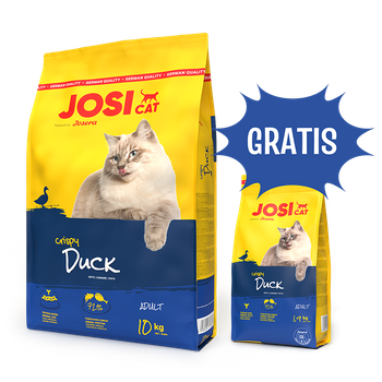 JosiCat Crispy Duck 10kg +1,9kg gratis