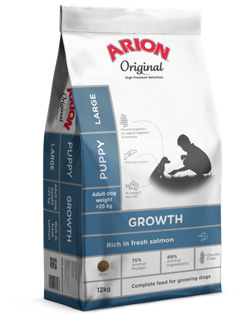 Arion Puppy Large Growth Salmon sucha karma dla psa12 kg