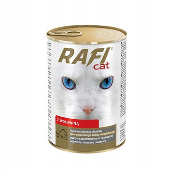 Rafi cat 415g  mokra karma dla kota wołowina w sosie