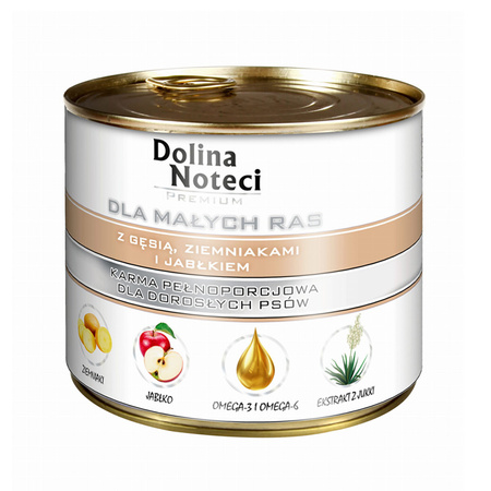 Dolina Noteci Małe Rasy Mix smaków  mokra karma dla psa 24x185g